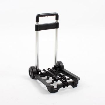 Collapsible Crate Office Cart: Folding Trolley for Supermarket & Household Organization