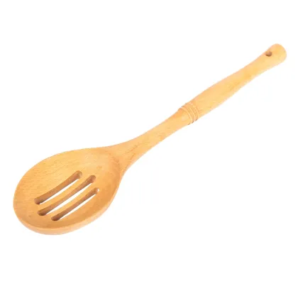 Natural Wood Kitchen Utensil Set: Wooden Culinary Tools for Cooking