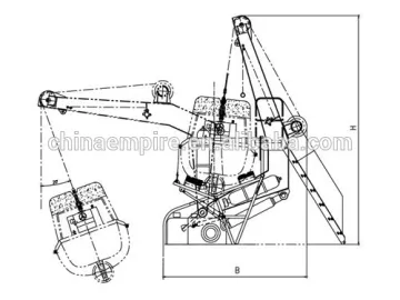 Factory Marine Launching Appliance Rescue Boat Davit