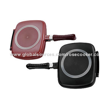 Non-stick Double Griddles Pan Set for Promotional Purposes, Made of Die-cast Aluminum