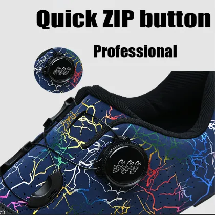 Professional Speed Cycling Shoes for Competition: Flat, Self-locking Bike MTB Shoes for Mountain Sports