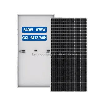 High-Power GCL-M12 Solar Panel Systems: 640W to 675W for Residential Use - Flexible 9BB Photovoltaic Panels