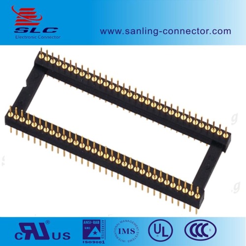 Straight 40Pin Machine Pin Picth 1.778mm IC Socket