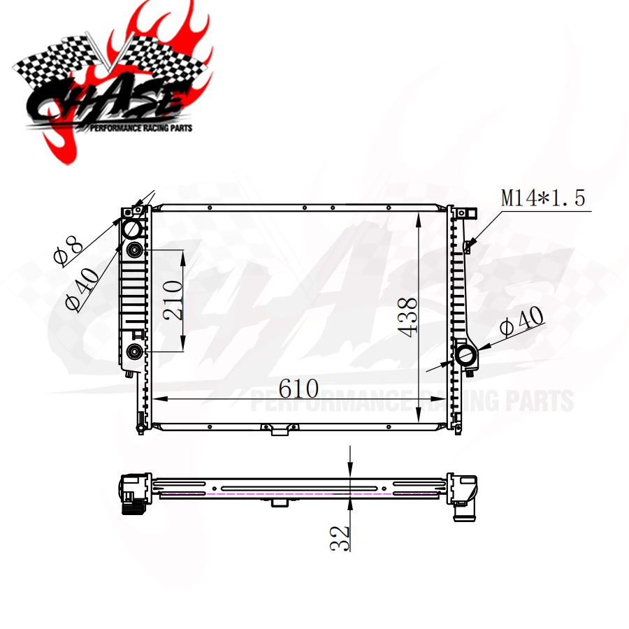 Cooling System Auto Radiator For Bmw 535i/735i/l 89-93/88-92 1723467 ...