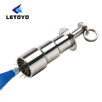 Cubierta de gancho de calamar de acero inoxidable - Protector de gancho de pesca de calamar letoyo