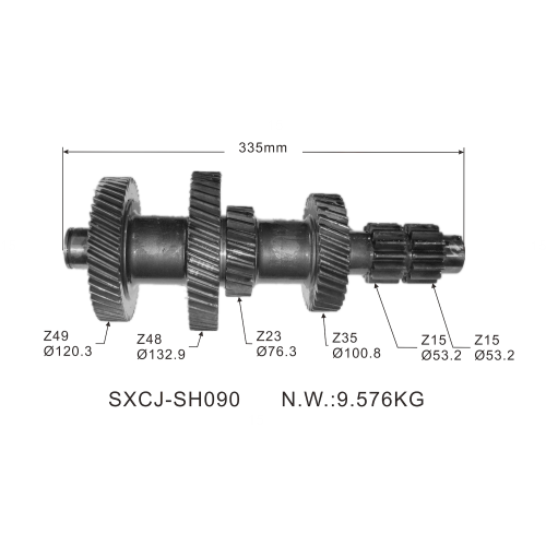 Auto Parts Transmission Gear Shaft for Mitsubishi 4D34 PS120 (ME603214/ME604096/ME601355/43410-45211/4341045211)