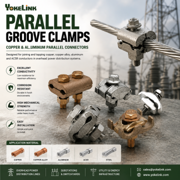 Tin Plated Copper Parallel Groove Clamp, 8-2/0 AWG Aluminum/Stranded Copper Conductor