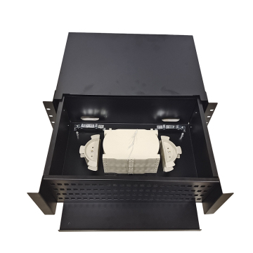 96-Port Core Rack Mount Optic Terminal Box with Pull-out Drawer - Loaded with SC, LC, and FC Adapters & Pigtails