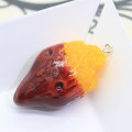 Kawaii künstliche Mini-Süßkartoffel 3D Food Resin Cabochon für handgemachte handwerkliche Dekoration Charms Schlüsselbund Ornament Zubehör