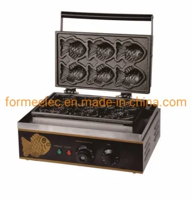 Electric Taiyaki Machine 1 Plate 3 Fish 2kw Electric Taiyaki Maker