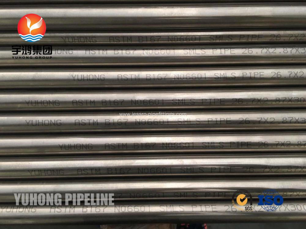 Seamless Inconel 601 Tubing Pickled Anneales Bevel End High Strength