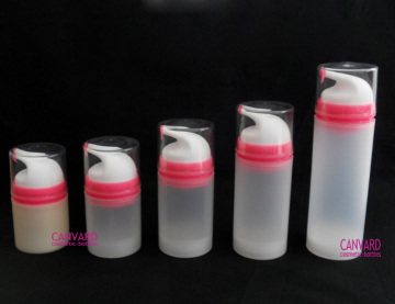 Airless cosmetic bottle, airless pump bottle, airless plastic bottle, cosmetic packaging, plastic lotion bottle