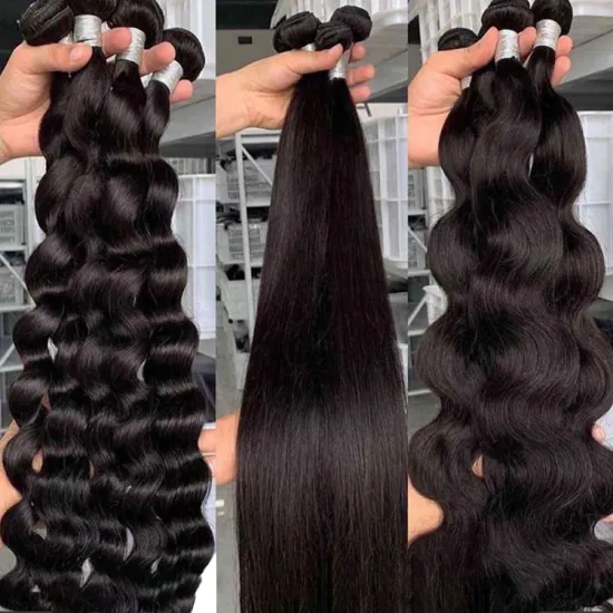 Wholesale Cheap Brazilian 100% Virgin Cuticle Aligned Bone Straight Hair Bundles