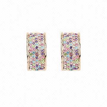 Swarovski Earrings, Various Designs and Colors are Available