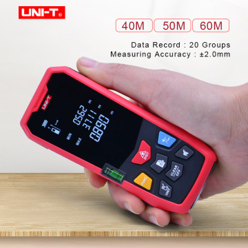 Laser Rangefinder UNI-T LM40 LM50 LM60 Digital Laser Distance Meter battery-powered 40m/50m/60m diastimeter HD 2.0