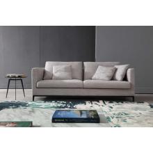 Modern Beige Upholstered Sectional Sofa