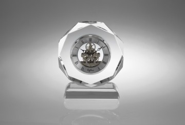 Unique design Crystal Clock For Company Table