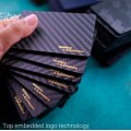 Dompet punggungan serat karbon 2.0mm minimalis yang tahan lama