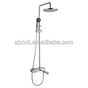 Hochwertiges Messing Row Bad Duschset, polnisches und verchromtes Finish, Wandmontage