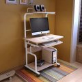 होम फर्नीचर छात्र के लिए मोबाइल लकड़ी के कंप्यूटर डेस्क