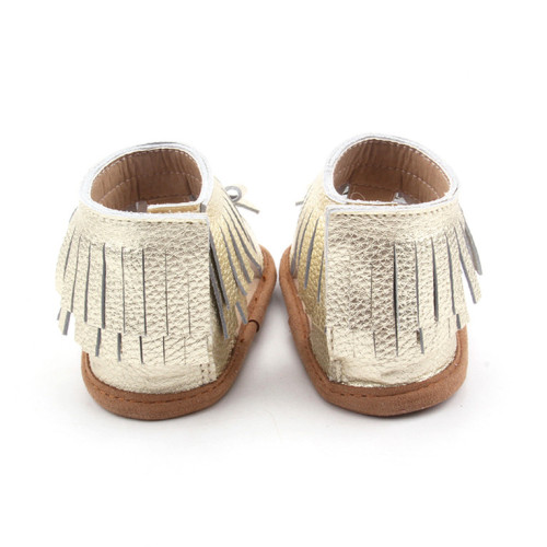 Sandálias para bebês de verão para meninas de couro