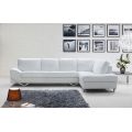 Contemporary Leather Sofa Set with Stainless steel