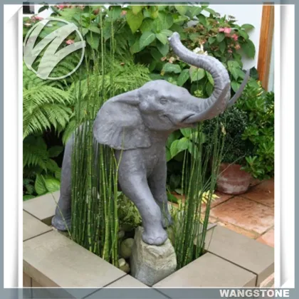 Decorative Outdoor Stone Elephant Water Fountain