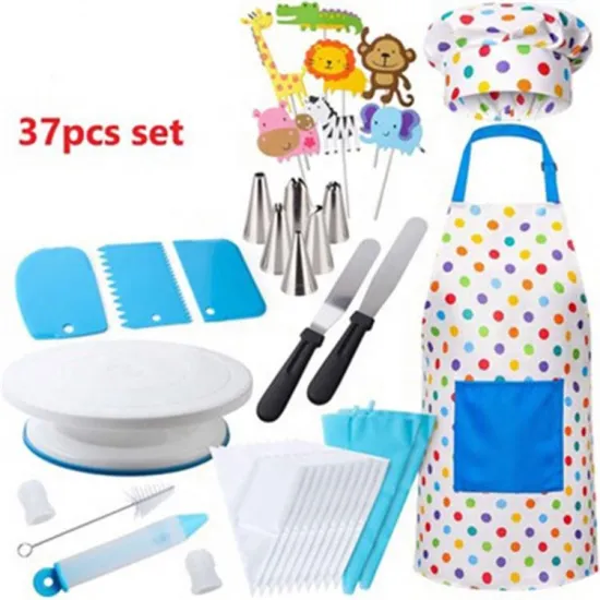 37-Piece Baking and Pastry Kit: Comprehensive Cake Decorating Supplies and Tools Set