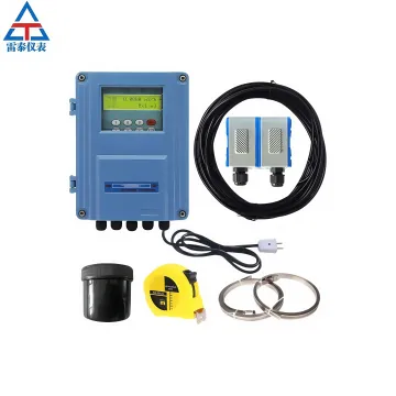 Wall mounted ultrasonic flowmeter external clamp type