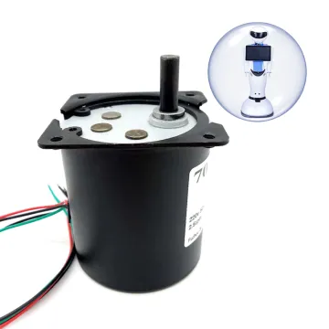 XYT 220V 50/60Hz AC 40W 70KTYZ Gear Motor - Permanent Magnetic Synchronous Motor 2.5-110RPM for Barbecue Table/BBQ