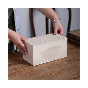 Custom Logo Bamboo Wooden Tea Set Gift Box - Honey Square Packaging