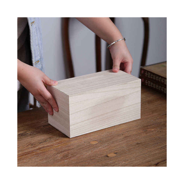 Scatola regalo per tè in legno logo di bambù personalizzato - confezione quadrata miele