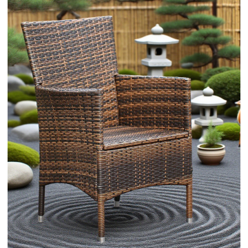 Rattan Garden Chairs Comfortable Imitation Rattan Outdoor Leisure Seat Manufactory
