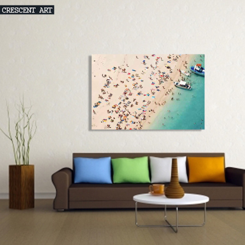 Summer Holiday Seaside Boats Canvas Prints