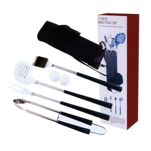 Conjunto de ferramentas para churrasco de golfe profissional 6pcs