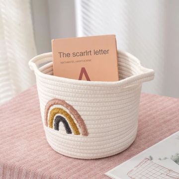 Cesti di stoccaggio in tessuto arcobaleno per bambini e adolescenti