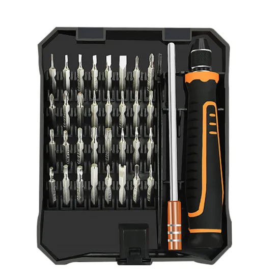 35-Piece High-Quality CR-V Screwdriver Bit Set: Comprehensive Household Tool Kit with Precision Magnetic Multi-Function Screwdrivers
