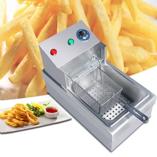 Restaurant Hotel Use Electric Open Fryer Stove 8L Single and Double Basket Tabletop Electric Fryer