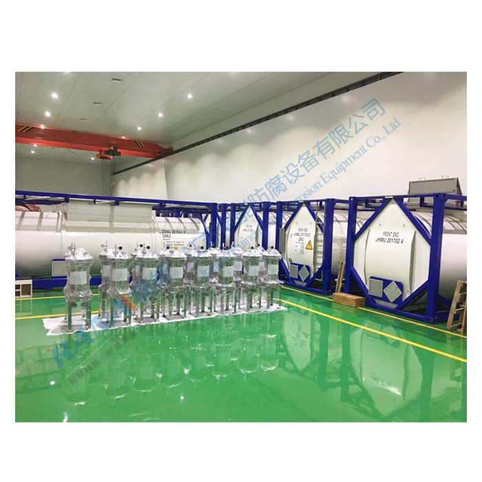 Fluoropolymer PTFE রেখাযুক্ত ISO ট্যাঙ্কার