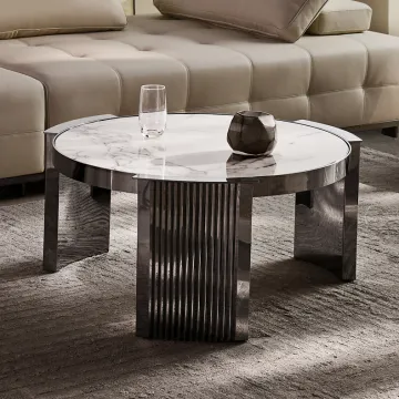 Latest design tempered glass coffee table