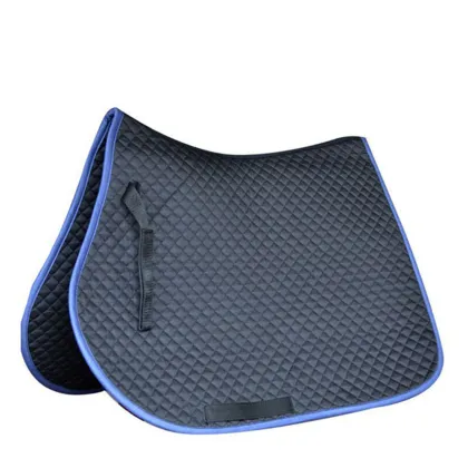 White Dressage Poly Cotton Horse Saddle Pad