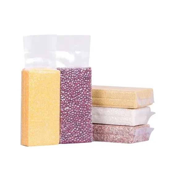 Heat Sealable Rice Brick Food Packaging Vacuum Bag