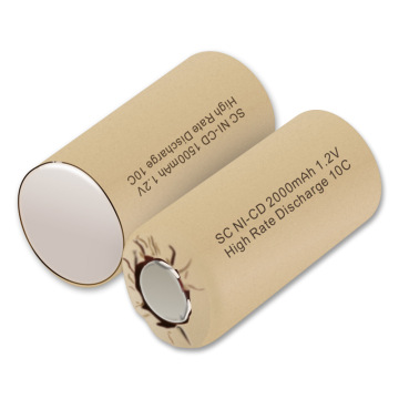 SC NI-CD Sub C High Capacity Rechargeable Batteries 1500mAh-3500mAh 1.2V for Fire Emergency