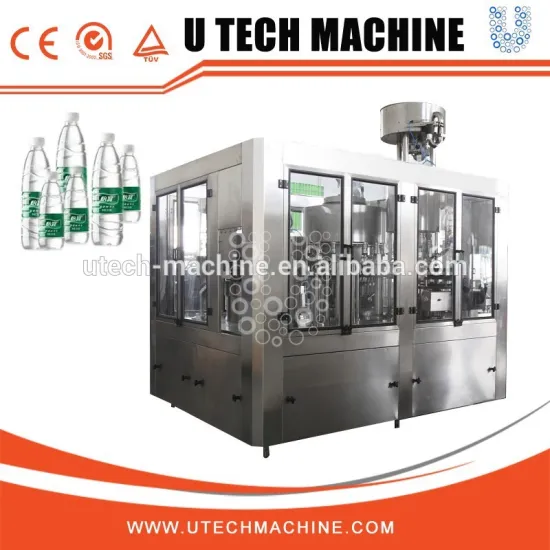 Small scale soda pet bottle filling capping and labeling machine