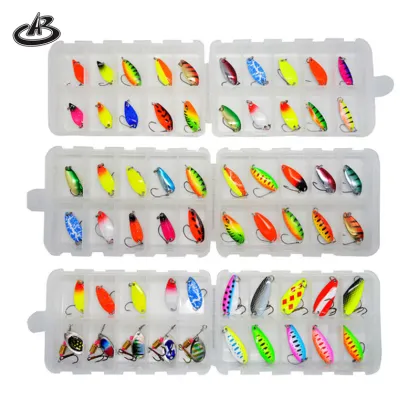 20-Piece Assorted Fishing Lures Set: Metal Spinners, Spoons, and Bait for Trout, Mullet, and Slipper Fish