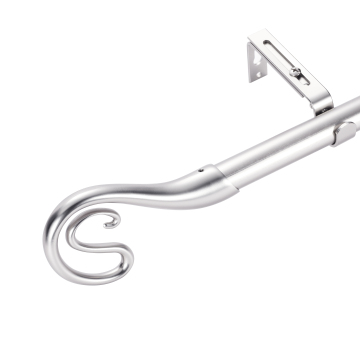 Wholesale Chic Aluminum Alloy Head Metal Curtain Rod Manufacturer