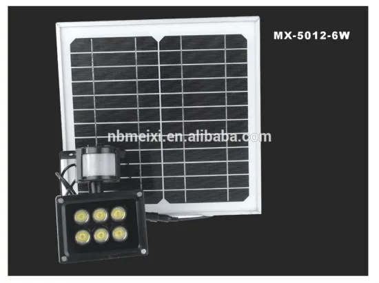 Waterproof led solar powered flood lights 6w sensor flood light made in china