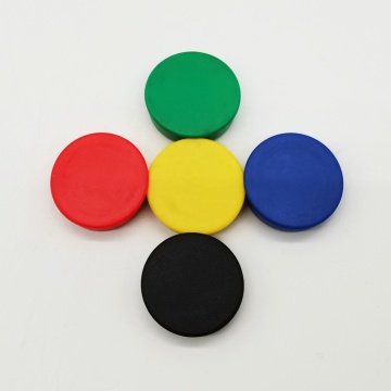 Wholesale Ningbo Factory Custom Whiteboard Round 25mm Flat Fridge Magnets for Office and School