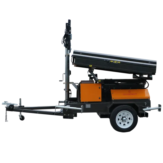 Solar light tower for desert and mine