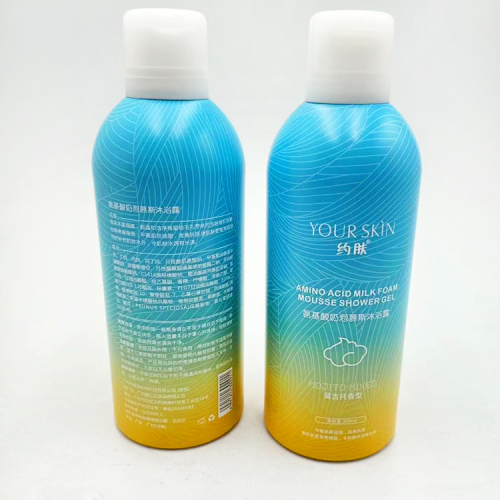 Diferentes shampoo de volume vazio em lata de aerossol pode